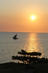 Sunset from African house in Stone Town