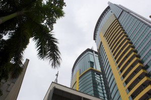 Tallest building in Dar Es Salaam - the bank of Tanzania.