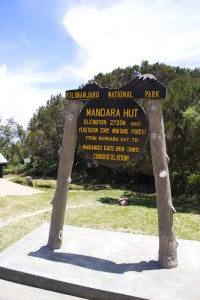 First base camp, the Mandara hut at 2720 meters.
