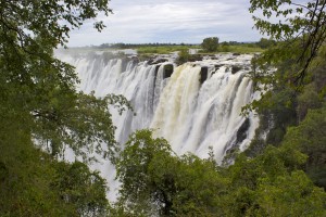 One of the seven natural wonders of the world seen from Zambia.