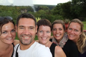 Jurgita, Thomas, Kari, Anette and Hanne on a last picture before leaving Zimbabwe.