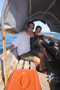 On our way to the remote Misali Island outside Pemba.
