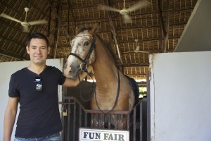 And mr. Fun Fair - a large and quite funny horse.