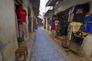 The shopping street of Gisenga! One of the most busy streets of Stonetown.